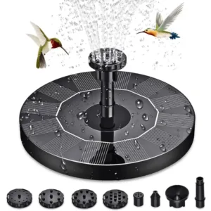 Solar Water Fountain For Automatic Outdoor at Home Garden Pool Pond Plants Patio