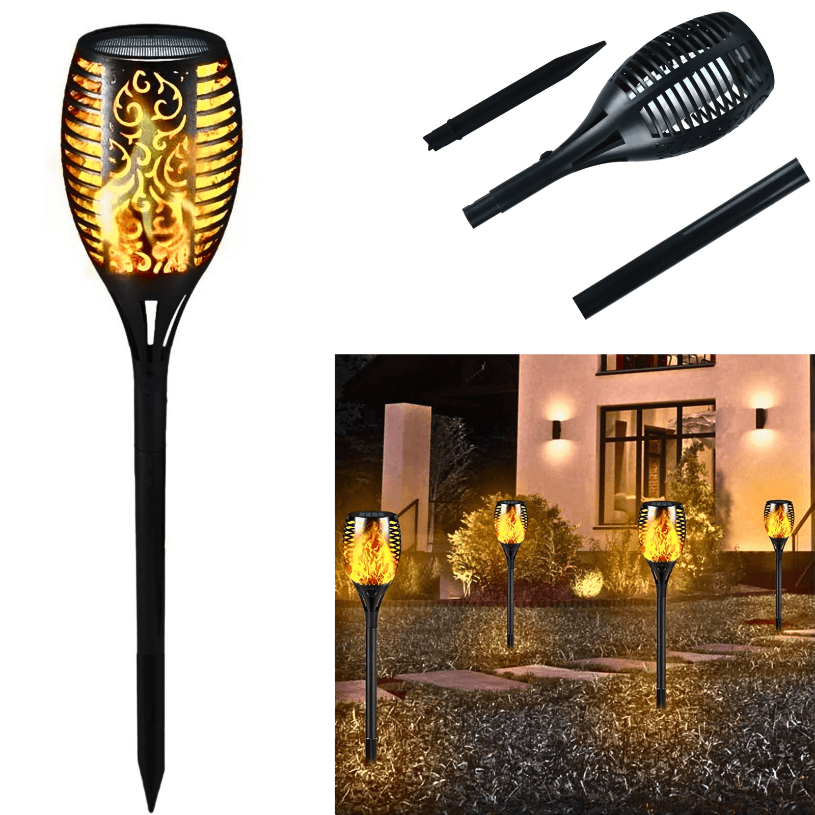 solar led light. flame light, torch light, marshal light, lamp pathway light, garden light, outdoor lamp, waterproof light, multi color light, decoration light, home light