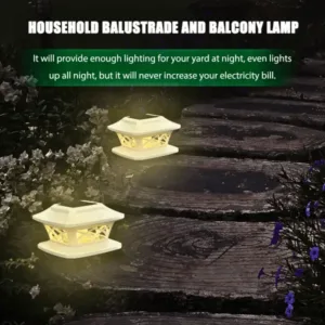 2 W, 2 LED, White Solar LED Light, Post Lamp, Outdoor Waterproof Light, Automatic Energy Saving ABS Lamp 3 solar led light, gate light, pillar light , post lamp, ground light, multi color light, remote control light, outdoor light, waterproof light, home light, decoration light, wall light,