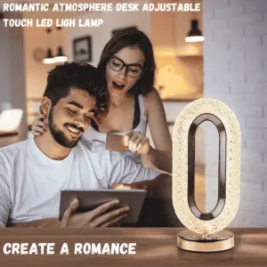 crystal lamp, table lamp. night lamp, study lamp, bedroom light, decoration lamp, gifting light item product, home light, emergency light