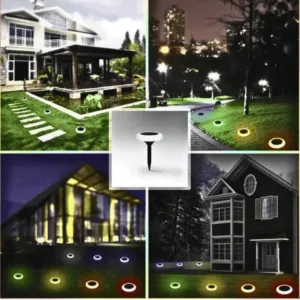 solar led light. disk light, pathway light, garden light, outdoor lamp, waterproof light, multi color light, decoration light, home light