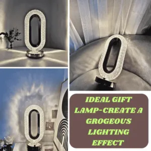 crystal lamp, table lamp. night lamp, study lamp, bedroom light, decoration lamp, gifting light item product, home light, emergency light
