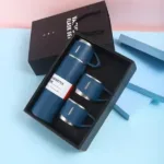 Blue 500 ml Vacuum Flask Set, Hot & Cold Bottle, Thermos Set For Best Gifting Ideas
