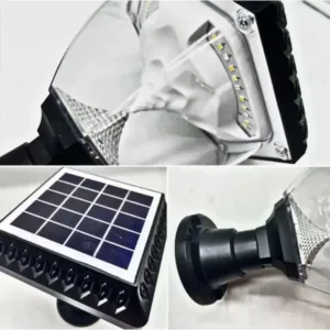 33 LED 10 W Oval Solar LED Light, Solar Gate Pillar Post Ground Wall Stake Light, Outdoor Waterproof Light, Multi Color RGB Lamp With Remote 5 solar led light, gate light, pillar light , post lamp, ground light, multi color light, remote control light, outdoor light, waterproof light, home light, decoration light, wall light,